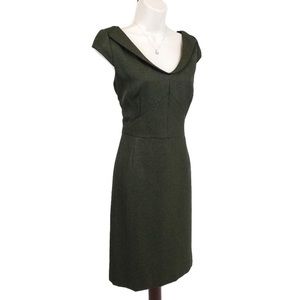 Antonio Melani Hunter Green Herringbone Dress